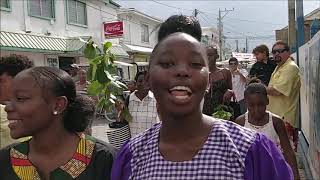 I got paraded walking to Madisons's house  Garifuna Settlement Day Parade 2018