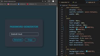 Password Generator using HTML CSS JavaScript | Random & Secure Password Generator Project