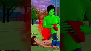 Hantu Bhoot monster Unknown Prank👣 Sakura School Simulator Horror Ding Dong #shorts #viral #sojamere