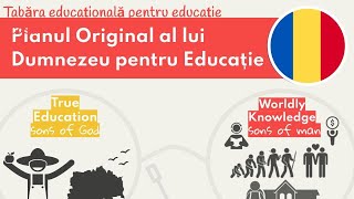 Planul Original al lui Dumnezeu pentru Educație