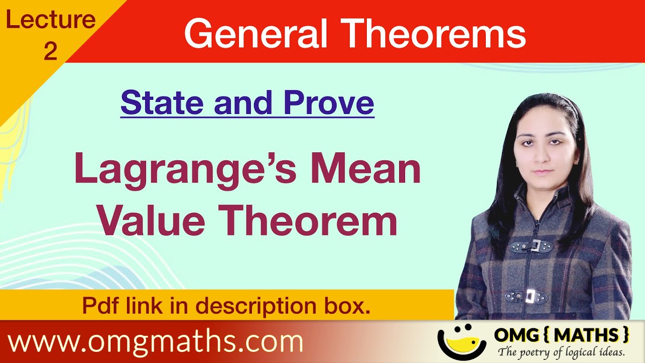 Lagrange’s Mean Value Theorem | Proof | State And Prove Lagrange's Mean ...