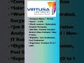 virtusa recruitment latest jobupdates 2023 daily_jobupdates itjobs2023 virtusa