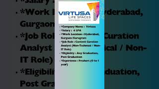 Virtusa recruitment|latest Jobupdates 2023|Daily_JobUpdates #itjobs2023#virtusa