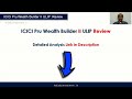 icici pru wealth builder ii plan review