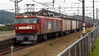 2018/10/06 JR貨物 東北本線 貨物列車群 白河駅 | JR Freight Tohoku Line: Cargo Trains at Shirakawa