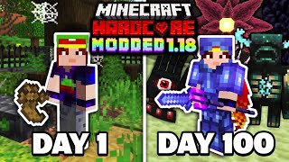 I Survived 100 Days of MODDED 1.18 MINECRAFT. Here's What Happened...