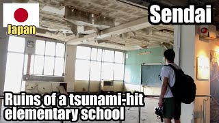 The inside of a tsunami-hit Japanese elementary school (Arahama, Sendai-Japan)　荒浜小学校　仙台