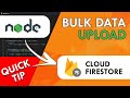 Bulk Upload JSON Data to Cloud Firestore Collections | Quick Firebase Tutorial