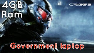 Crysis 3 Government laptop gameplay | amd r4 graphics | 4GB Ram | lenovo e41-15