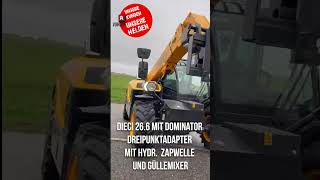 Dieci 26 6 mit Dominator Dreipunktadapter mit hydr  Zapwelle und Güllemixer