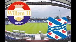 Willem II -  SC Heerenveen: Opkomst van de spelers (HD 1080P)