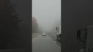 Foggy. #asmr #family #relaxing #goodnight #scenery #views #driving #country #weather #highway #fog