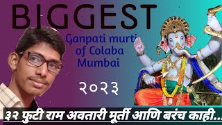 Biggest Ganpati murti of Colaba Mumbai 2023 vlog video