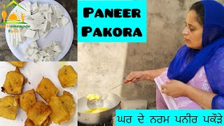 ਪਨੀਰ ਦੇ ਬਹੁਤ ਹੀ ਨਰਮ ਅਤੇ ਚਟਪਟੇ ਪਕੌੜੇ।paneer pakora|crispy|soft|Homemade