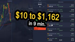 $10 to $1,162 in 9 min. (Watch till the end)