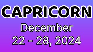 Capricorn: WOW! HINDI MO ‘TO INASAHAN. | December 22 - 28, 2024 Tagalog Tarot Horoscope Kapalaran