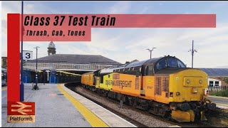 Class 37 test train in Scarborough (MEGA TONES) MEGA THRASH)@LucasTrains1 @engtrainspotter1826