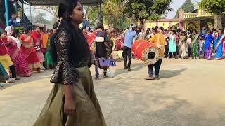 Sadi me chain dance, dhak baja @Kesramal Parish