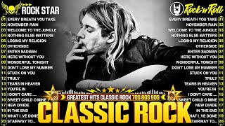 Nirvana, Led Zeppelin, Bon Jovi, Aerosmith, U2, ACDC 🤘 Classic Rock Songs 70s 80s 90s Full Album