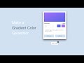 Build A Gradient Color Generator in HTML CSS & JavaScript | Gradient Generator in Web Development