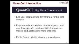 Introducing the QuantCell Big Data Spreadsheet