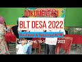 BLT Desa 2022 - Realisasi & Vaksinasi KPM