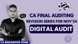 14 | CA FINAL AUDIT REVISION SERIES| DIGITAL AUDIT| CA Mahamood Shaik