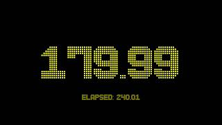 420 seconds countdown timer with 2 fractional digits accuracy