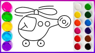 Bolalar uchun vertalyot rasm chizish/Helicopter drawing for children