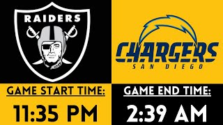 The LATEST Game in NFL HISTORY | Chargers @ Raiders (2013)