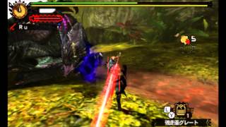 [MH4] 上位 集会所 黒蝕竜 ゴア・マガラ 発掘 太刀 4分13秒23