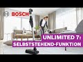 Düse und Saugrohr stehen von allein – Bosch Unlimited 7 | Bosch Staubsauger