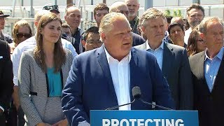 Doug Ford on pot sales, cancelling green programs