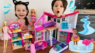 Kız Oyunları!ADA DEV BARBİE EVİ KURUYOR!Eğitici Kız Oyunları,Barbie Evcilik@Barbie @elifsinemtv