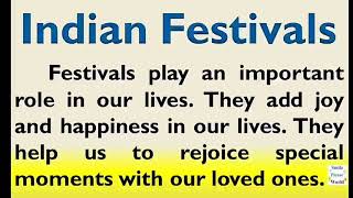 Essay on Indian festivals in English | speech on festivals of India