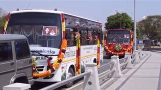 MTC, TNSTC buses parked for inaugural near Secretariat