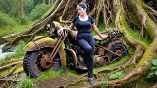 TIMELAPSE: Reviving Forgotten Motorcycles, The Story of Girl Rebuild Old Motorcycles