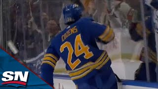 Sabres' Dylan Cozens Sends Islanders Home 12 Seconds Into OT With Breakaway Goal