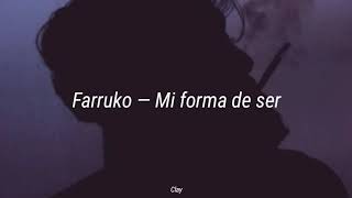 Farruko — mi forma de ser (letra)