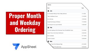 Proper Month and Weekday Ordering