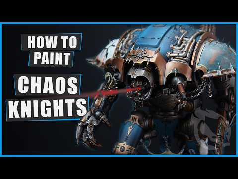 How to Paint Chaos Knights for Warhammer 40k – A Blinking Badger Step-by-Step Guide