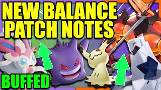 HYPER VOICE SYLVEON REWORK!! NEW BALANCE PATCH NOTES LEAKED | Pokemon Unite