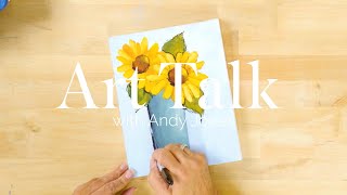 Learn to Paint Sunflowers with Andy - Perfect for Beginners!