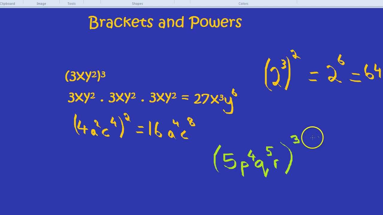 Brackets And Powers - YouTube