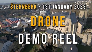 4K - Šternberk - 2023-01-01 - #Drone #stockvideo #demoreel in #4k #uhd