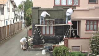 Stucco applications fast time-lapse