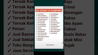 Ide Bisnis di Kampung