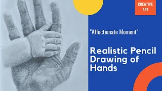 How to draw realistic hands | Baby holding Masculine hand