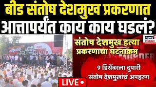 Beed Sarpanch Case Breaking LIVE | Santosh Deshmukh प्रकरणात काय काय घडलं? | Walmik Karad | Dhas