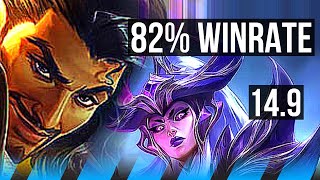 AKSHAN vs SYNDRA (MID) | 82% winrate, 6/2/6 | EUW Master | 14.9